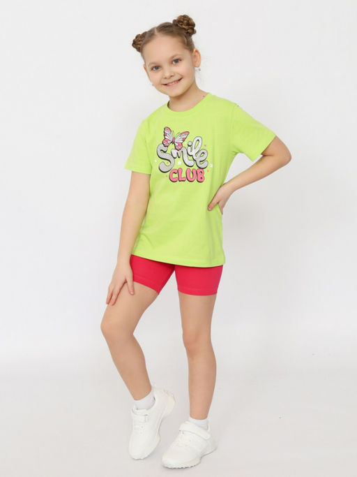 CRB wear/ HSXG 70497-46 Шорты для девочки,циклама/Ex.Cherubino  фото 3