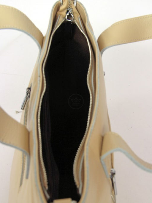 Сумка женская натуральная кожа RM-SH-8321, 1отд+карм/перег, плечевой ремень, бежевый SALE 261769 - Adelia фото 3