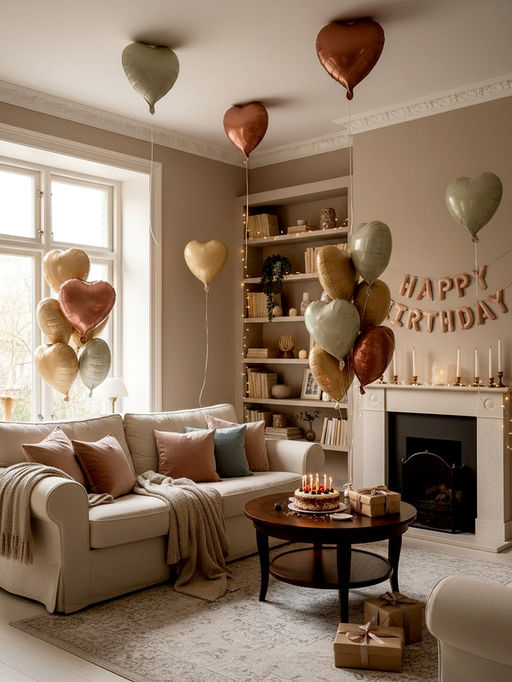 Воздушный шар фольгированный 18" «Сердце», набор 12 шт.