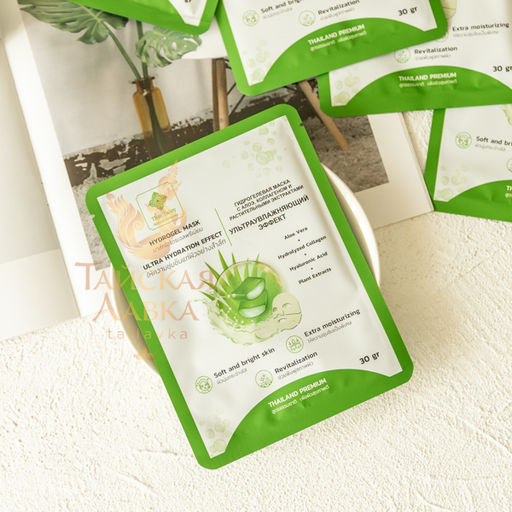 Маска Гидрогелевая Алоэ, Коллаген и Растительные Экстракты THAI TALAY 30 мл фото 10
