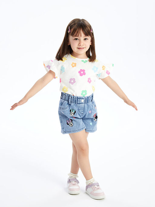 Beli Lastikli Minnie Mouse Nak??l? K?z Bebek Jean ?ort - Waikiki фото 2
