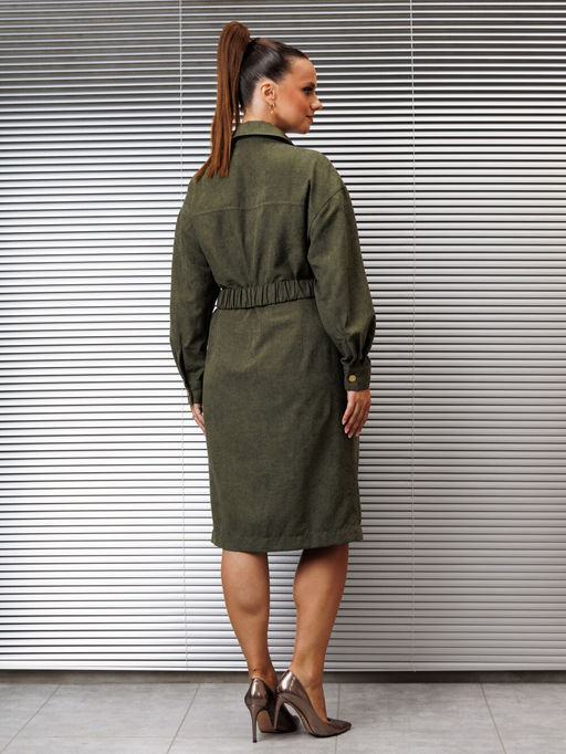 Платье Galean Style 989 хаки  фото 3