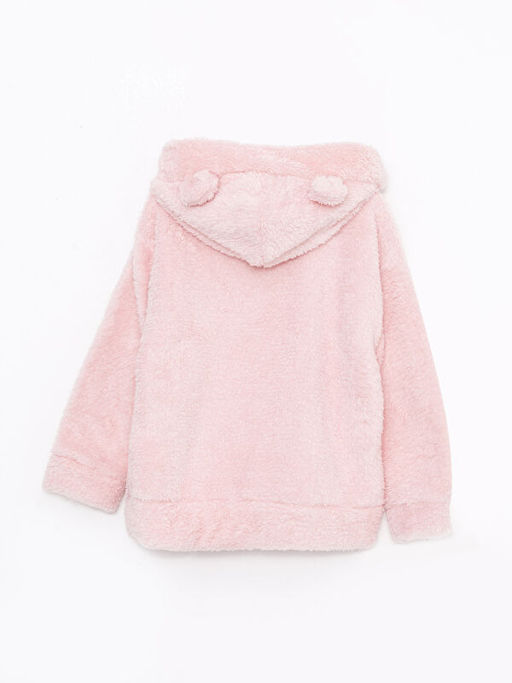 Kap??onlu Nak??l? Uzun Kollu Pel?? K?z ?ocuk Sweatshirt - Waikiki фото 2