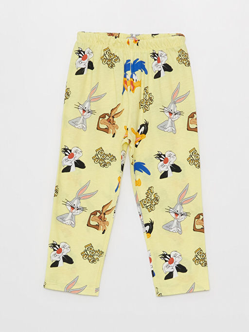 Polo Yaka Looney Tunes Bask?l? Erkek Bebek Pijama Tak?m? - Waikiki фото 3