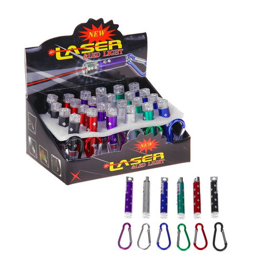 Цена за 24 шт. Лазер на карабине с фонариком Камушки № 2, цвета МИКС - Simaland фото 4