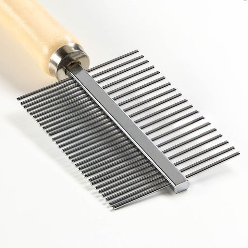 Расчёска Wood двухсторонняя с деревянной ручкой, 17 х 5,5 см - Пижон фото 2