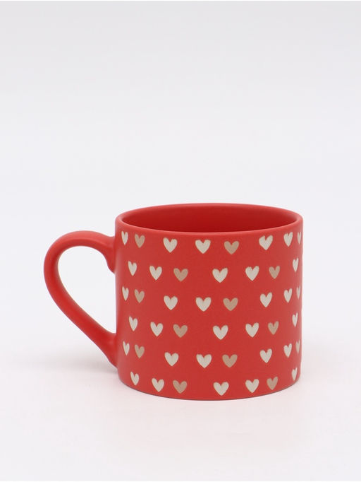 Кружка чайная керамическая Сердечки, 320 мл, ручная работа