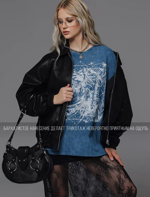 Футболка с принтом из премиальной хлопковой кулирки - Sahar art lab фото 13