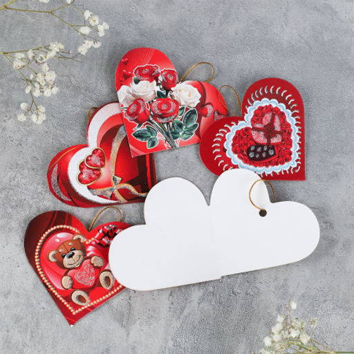 Открытка набор 160 штук Сердце / DE-133 /уп 25/ - ГалеонТрейд фото 2