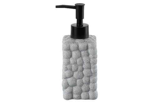 Диспенсер для мыла 280 мл, 6.5*6.5*18 см, серый