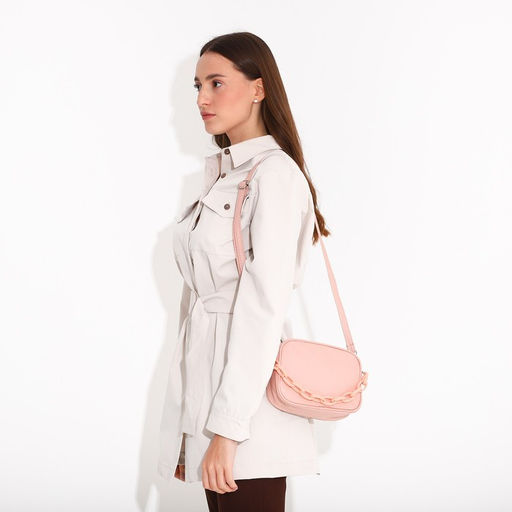 Сумка кросс-боди на молнии, цвет розовый - Nazamok фото 5