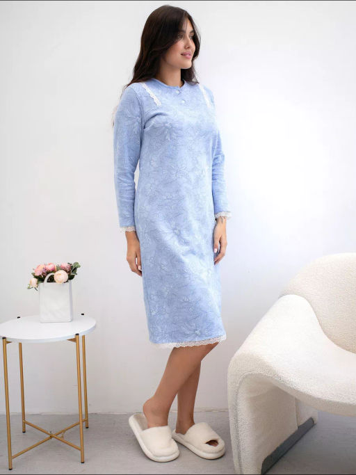 Сорочка женская Нина Голубой - Modamica фото 9