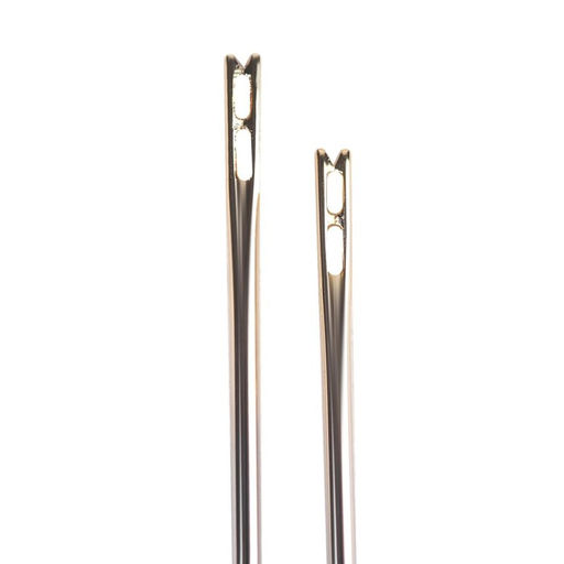 Цена за 12 шт. Иглы швейные, d=0.8 мм, с золотым ушком, самовдеваемые, 12 шт.