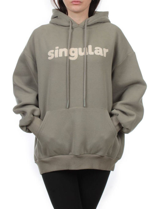 2622 GRAY GREEN Толстовка женская (85% хлопок, 10% полиэстер, 5% спандекс)