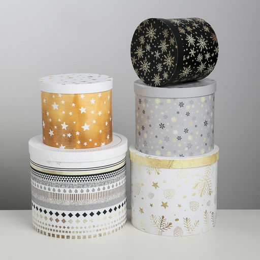 Набор подарочных коробок 5 в 1 Изморозь, 13 1419.5 22 см 3580137 - Дарите счастье фото 3