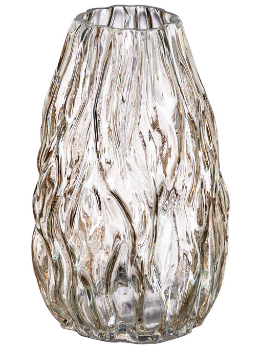 Ваза 14*14*22 см 1,9 л, серая, стекло