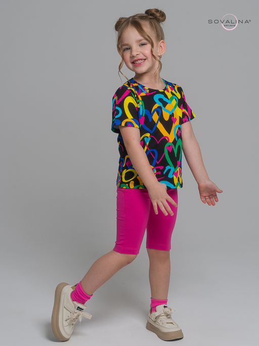 Костюм Актив яркие сердца-фуксия - Sovalina фото 14