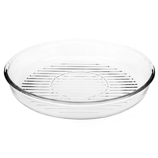 "Боркам (Borcam Grill)" Форма стеклянная жаропрочная 2,95л, д32см, h5см, круглая, цветная коробка, Pasabahce (Турция)