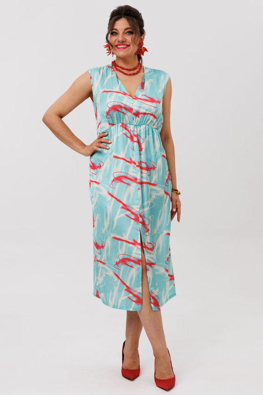 Платье ANELLI 1645 кораллы на море  фото 8