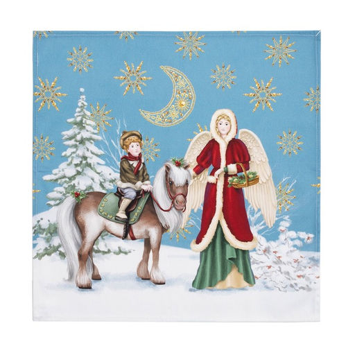Набор новогодний Christmas time: скатерть 150?220 см +/-3 см с ГМВО, салфетка 40?40 см-12 шт., 100% хлопок