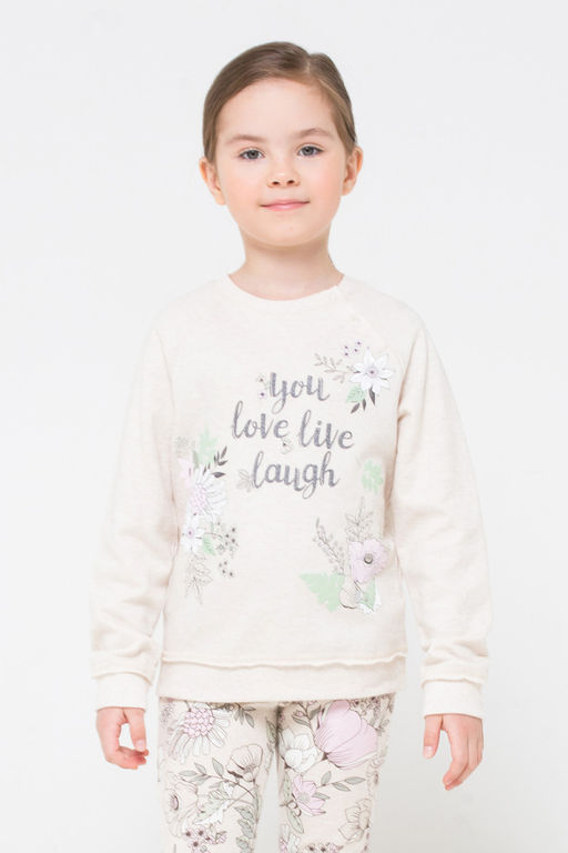 КР 301157/св.бежевый меланж к273, джемпер