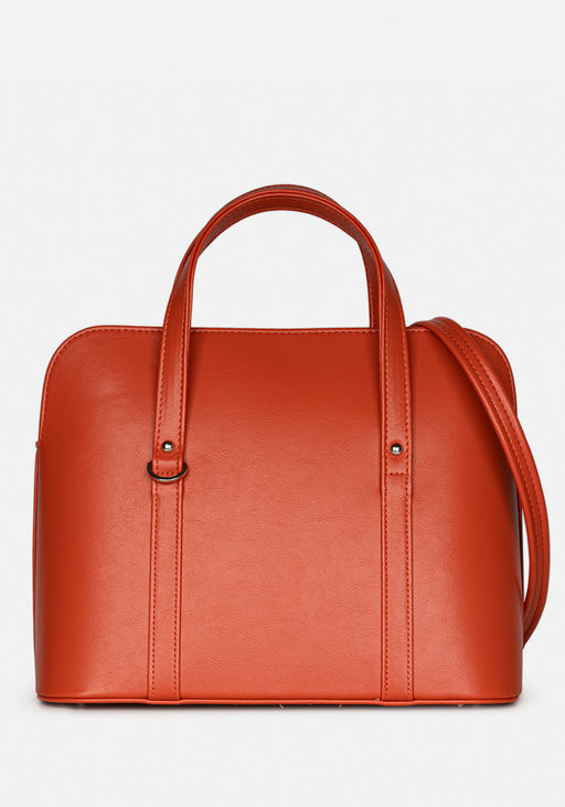 Сумка Модель №1587 | кожзам | гладкий | рыжий | Р831-2 | 33132