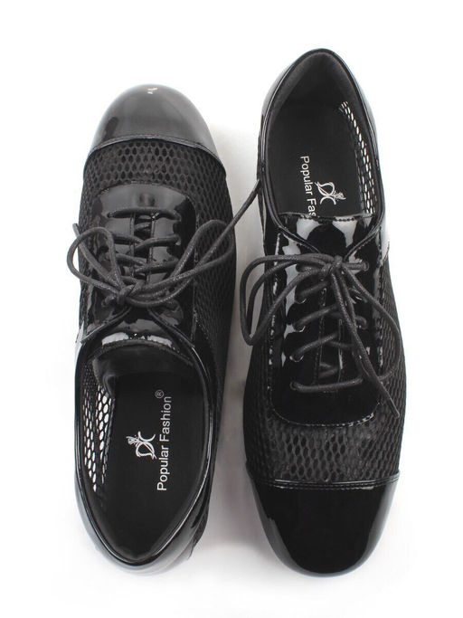 03-H17C-30AG BLACK Полуботинки женские (натуральная кожа)