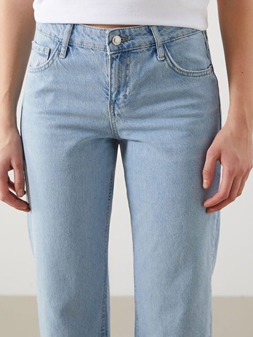 Straight Fit Kad?n Jean Pantolon