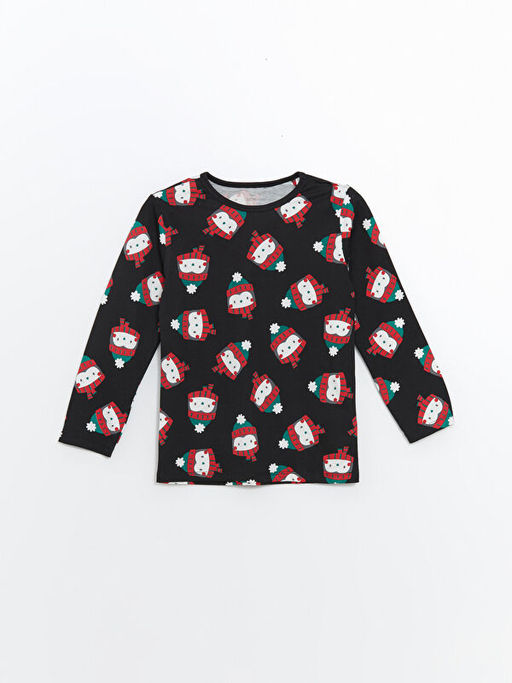 Bisiklet Yaka Uzun Kollu Bask?l? Erkek Bebek Pijama Tak?m? - Waikiki фото 2