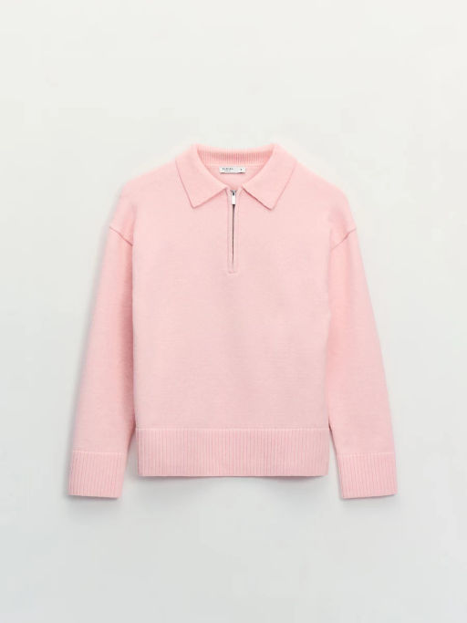 Джемпер поло с молнией / Zarina  фото 6