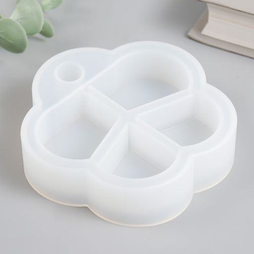 Молд силикононовый «Шкатулка цветок - средний ярус» 10,2 х 10,8 х 2,6 см