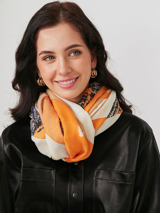 Большой, мягкий, тонкий и очень нежный двусторонний палантин - Tantino фото 7