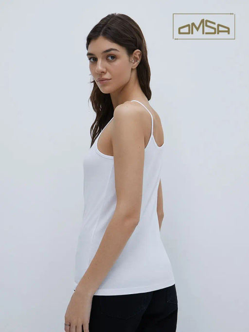 OmT_D1001 Майка Топженская, COTTON - bianco - Omsa фото 3