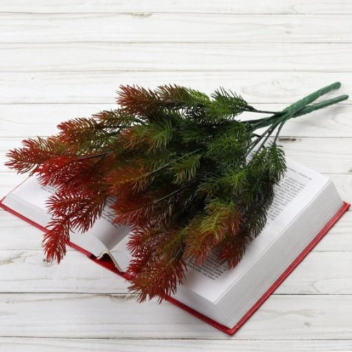 Елка ветка искусственная 42 см 7 веток / AB4192-7P /уп 2/250/1000/Новый год (Красный) - Галеонтрейд фото 13