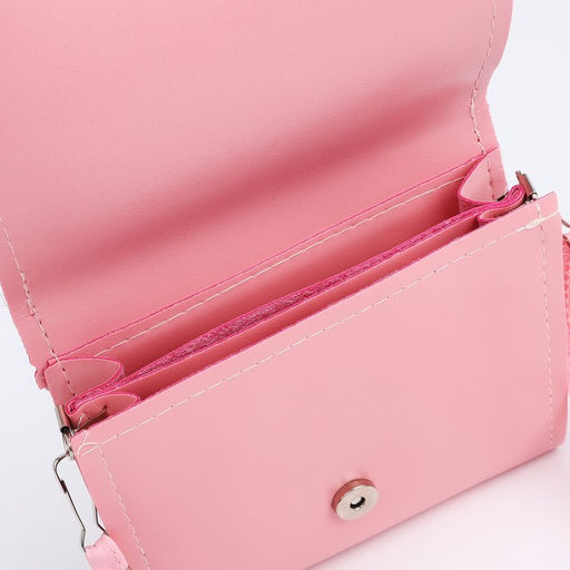 Сумка детская Кошечка на клапане, цвет розовый - NAZAMOK KIDS фото 6