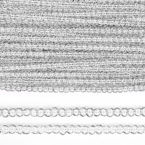 Тесьма отделочная TBY арт.919 шир.5 мм цв.серебро уп.13.71м