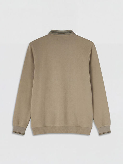 Polo Yaka Erkek Sweatshirt