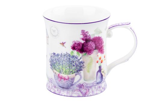 Кружка 400 мл 12,5*9*10 см Лаванда NEW BONE CHINA - Elan gallery фото 8
