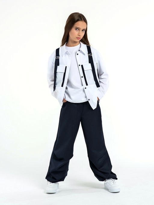 Школьные брюки для девочки Mooriposh, модель 0447