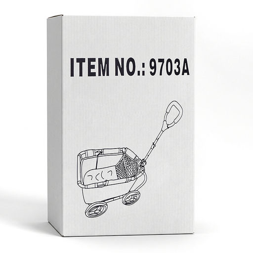 Тележка игрушечная металлическая, принт альпаки