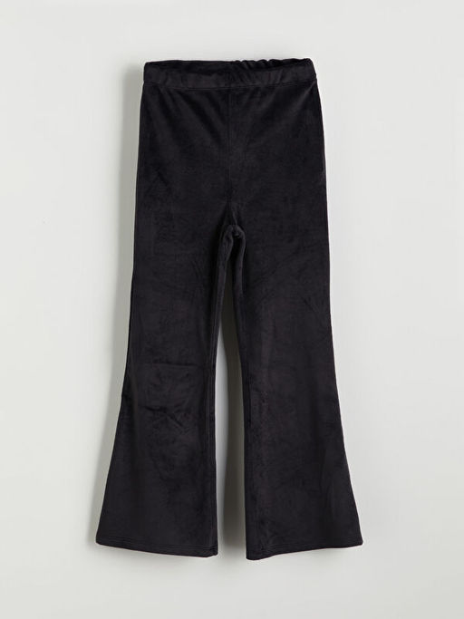 Beli Lastikli ?spanyol Pa?a Kadife K?z ?ocuk Tayt