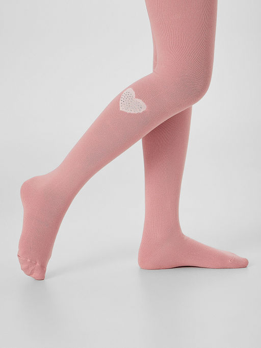 Цена за 3 пары! Колготки детские розовые с сердечком - Mark formelle фото 5