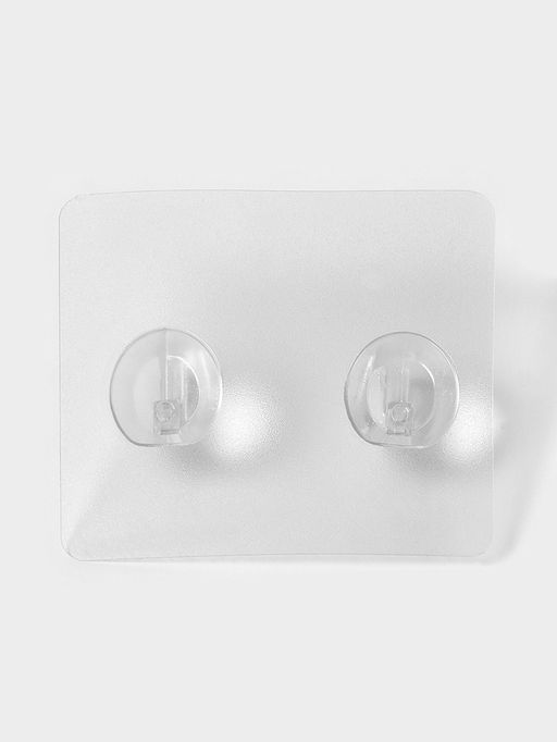 Крючки двойные самоклеящиеся настенные прозрачные, 5.65.6 см, 5 шт. - Simaland фото 4