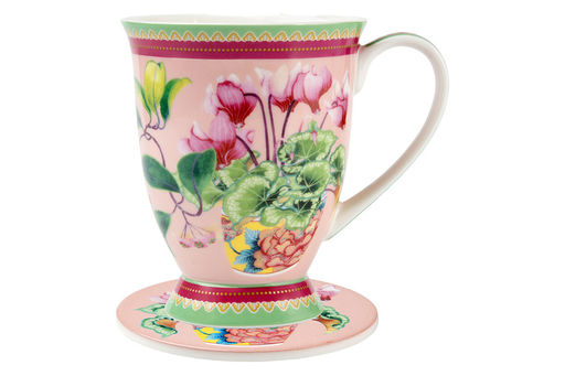 Кружка с подставкой Цикламен, 0,3 л - Maxwell & Williams фото 2