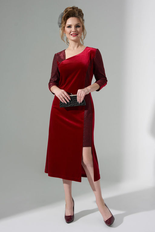 Платье Euro Moda 490 красный