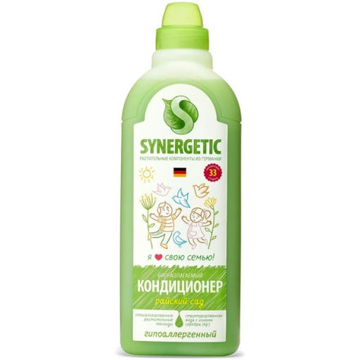 Кондиционер-ополаскиватель для белья SYNERGETIC Райский Сад, 1 л