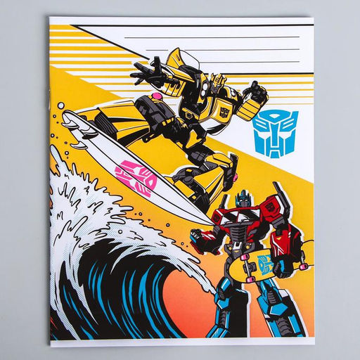 Цена за 10 шт. Тетрадь 12 листов, клетка, Трансформеры, 5 видов МИКС, Transformers - Hasbro фото 13