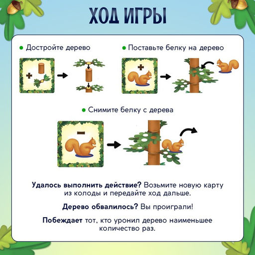 Настольная игра «Проделки белки»