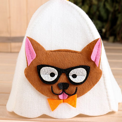 Шапка для бани с аппликацией сэр Кот - Simaland фото 2