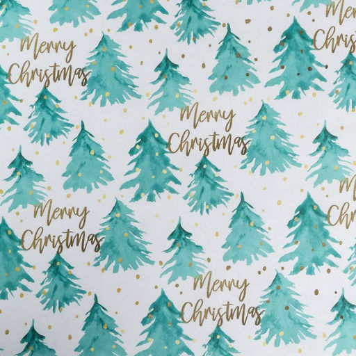 Цена за 10 шт. Бумага упаковочная крафтовая «Акварельный лес», 50 × 70 см